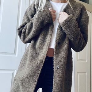 Soft/Fuzzy Sweater Jacket